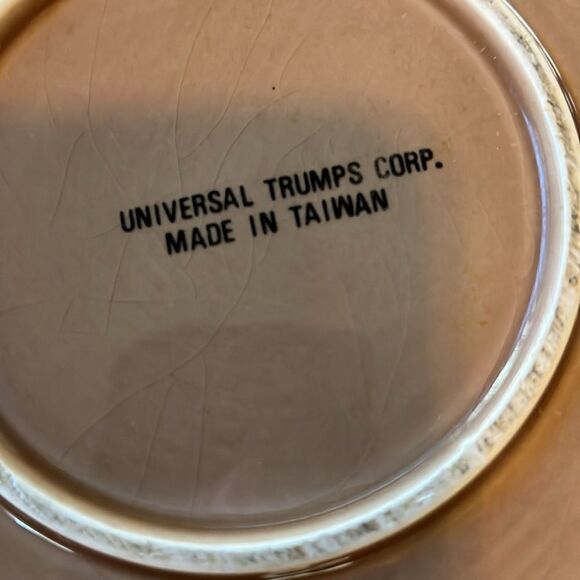 Lemon Meringue Pie Baking Dish Recipe 11 In X 1 1/2 In Brown Yellow Crimped Edge - Picture 6 of 8